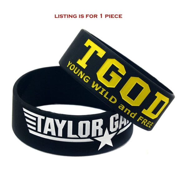 Limited Edition WIZ Khalifa ~ Taylor Gang OR DIE ~ Black 25 MM Band ~ Silicone Wristband ~ TGOD