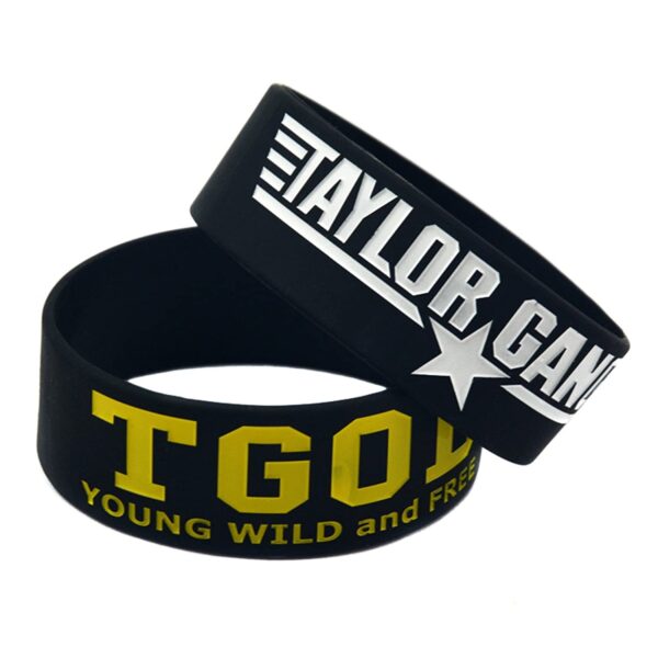 Limited Edition WIZ Khalifa ~ Taylor Gang OR DIE ~ Black 25 MM Band ~ Silicone Wristband ~ TGOD